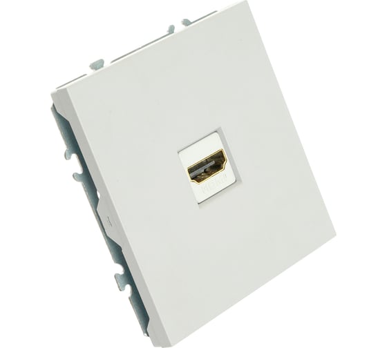 Розетка HDMI STEKKER 2.0 Type A (механизм),серия Эмили, RST00-5118-01, белый фарфор 50163