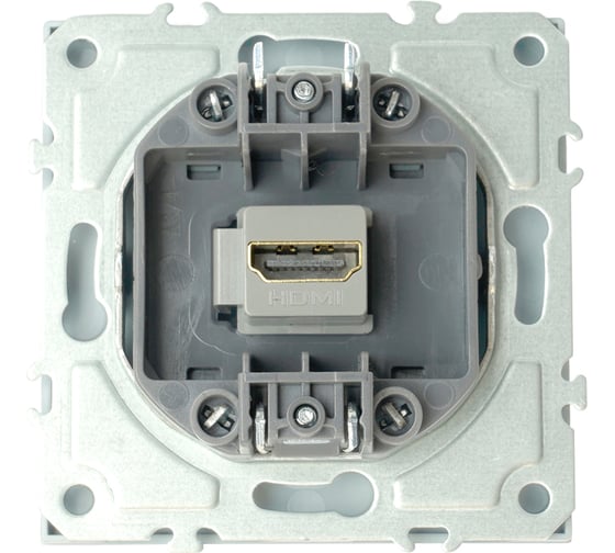 Розетка HDMI STEKKER 2.0 Type A (механизм),серия Эмили, RST00-5118-01, белый фарфор 50163