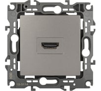 Розетка ЭРА серия 12, 12311416 HDMI, титан Б0065714