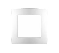 Рамка для розеток и выключателей ЭРА серия 12, 12510101М на 1 пост, Сатин, белый матовый Б0065744