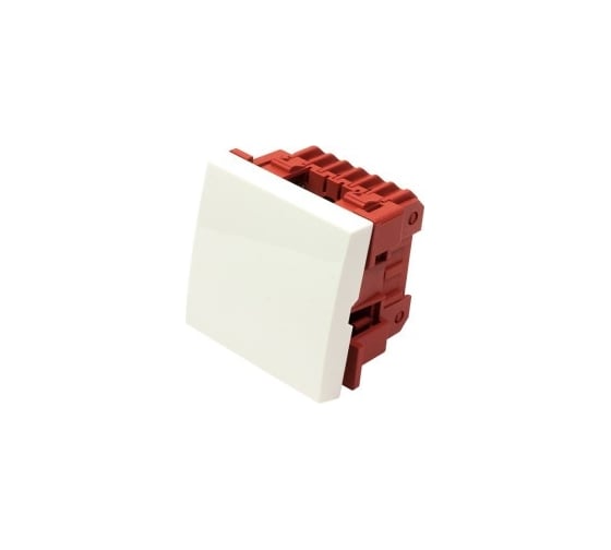 Выключатель 3-контактный LANMASTER одноклавишный, 45х45, белый LAN-EC45x45-S12-WH 1