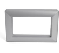 Рамка 2-местная STEKKER (без перемычки), пластик, серия Катрин, PFR00-7012-03, серебро, 50048