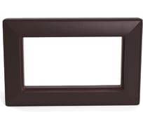 Рамка 2-местная STEKKER (без перемычки), пластик, серия Катрин, PFR00-7012-04, шоколад, 50047
