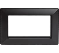 Рамка 2-местная STEKKER (без перемычки), пластик, серия Катрин, PFR00-7012-05, черный, 50046