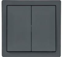 Выключатель Lezard LETO двойной графит 752-3400-101