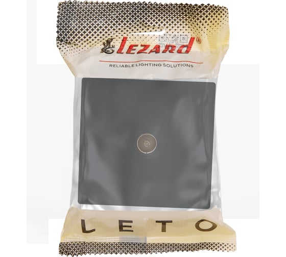 Розетка ТВ оконечная Lezard LETO черный бархат 752-4200-130