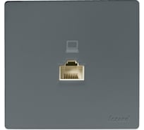 Розетка компьютерная Lezard LETO графит 752-3400-139