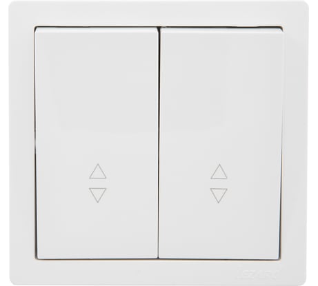 Выключатель проходной двойной Lezard LETO белый 752-0200-106