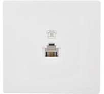 Розетка телефонная Lezard LETO евро белый 752-0200-137