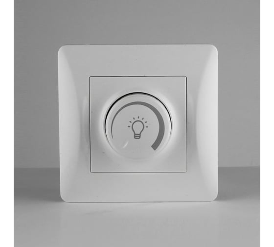 Светорегулятор поворотный (диммер) SPL для светодиодных ламп, 125-250V, 200W (белый) 8 шт. 201151