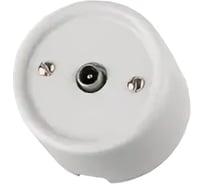 Розетка TV оконечная TDM ELECTRIC скрытой установки, белая, Болонь SQ1820-0062