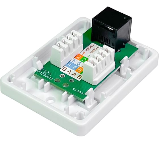 Компьютерная розетка NTSS PREMIUM настенная 1 порт RJ-45 UTP CAT5e NTSS-CS2-PM-UTP-1RJ45-5e