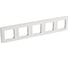 Рамка Legrand Cariva 5 постов горизонтальный/вертикальный монтаж белый 773655 1