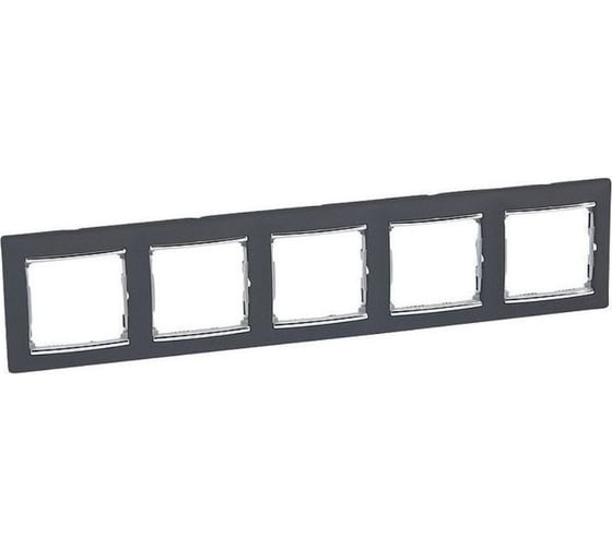 Рамка Legrand 5 постов Valena ноктюрн/серебряный штрих 770395