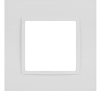 Рамка для розеток и выключателей ЭРА Elegance 14501101М Classic, на 1 пост, белый матовый Б0065822