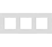 Рамка для розеток и выключателей ЭРА Elegance 14501301М Classic, на 3 поста, белый матовый Б0065826