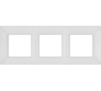 Рамка для розеток и выключателей ЭРА Elegance 14500301М на 3 поста, белый матовый Б0065816
