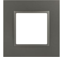 Рамка для розеток и выключателей ЭРА Elegance 14501116 Classic, на 1 пост, титан Б0065823
