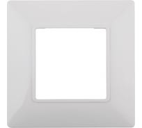 Рамка для розеток и выключателей ЭРА Elegance 14500101М на 1 пост, белый матовый Б0065794