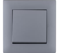 Выключатель MAKEL 1-клавишный СП KAREA RIZZ 10А IP20 сереб. 88065001