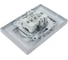 Розетка MAKEL 2-я без заземления СП KAREA RIZZ 16А IP20 сереб. 88065017 3