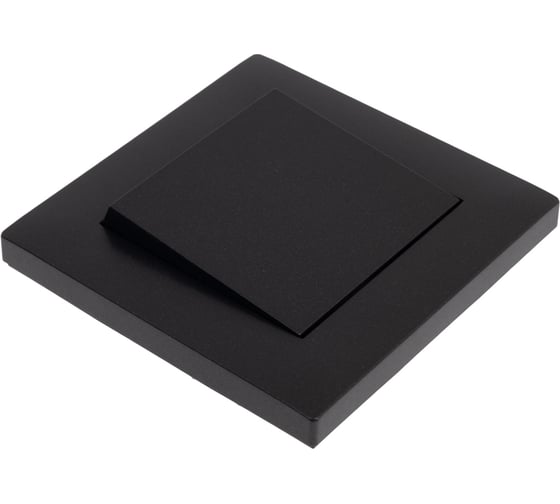 Выключатель MAKEL 1-клавишный СП KAREA RIZZ 10А IP20 черн. 88054001