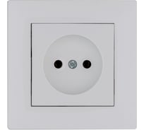 Розетка MAKEL без заземления СП KAREA RIZZ 16А IP20 бел. 88001022