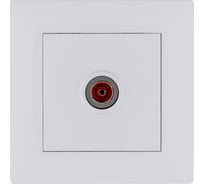 Розетка телевизионная MAKEL проходная TV 1-м СП KAREA RIZZ IP20 6дБ бел. 88001007