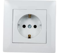 Розетка MAKEL с заземлением СП KAREA RIZZ 16А IP20 бел. 88001028