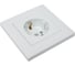 Розетка MAKEL с заземлением СП KAREA RIZZ 16А IP20 бел. 88001028 2