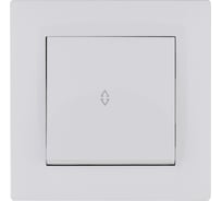 Переключатель MAKEL 1-клавишный СП KAREA RIZZ 10А IP20 бел. 88001005