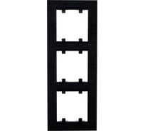 Рамка MAKEL 3-м KAREA LINE STAR горизонт. черн. 86054703