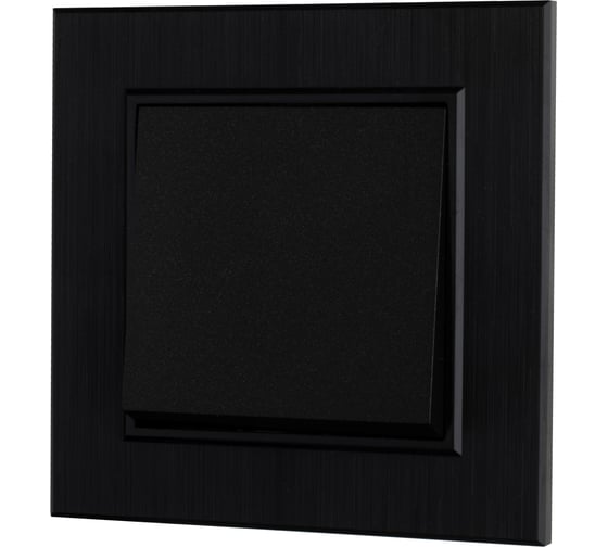 Выключатель MAKEL 1-клавишный СП KAREA LINE STAR 10А IP20 черн. 86054001