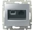 Розетка двойная Legrand RJ11+RJ45 категория 5e UTP - Valena - алюминий 770280 1