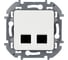 Розетка компьютерная двойная Legrand RJ45 категория 5e UTP - Inspiria - белый 673835 1