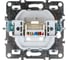 Компьютерная 1-местная розетка STEKKER Эрна RJ-45, механизм, слоновая кость PST00-9107-02 39325 10