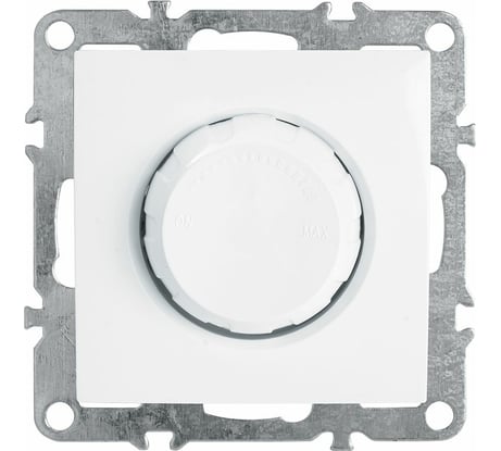 Диммирующий выключатель STEKKER механизм, 250В, 600W, серия Эрна, белый PSW10-9106-01 39313