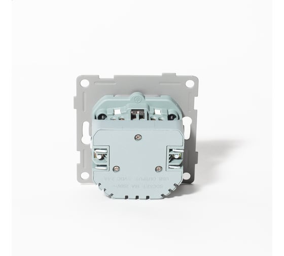 Розетка электрическая 2К+З/2xUSB A/C SPL, 125-250V (белый) 9 шт. 201005