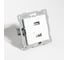 Розетка 2xUSB A SPL, 125-250V (белый) 12 шт. 201006 1