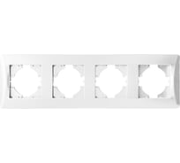Рамка SPL 4 поста (белый) серия BW 12 шт. 201204
