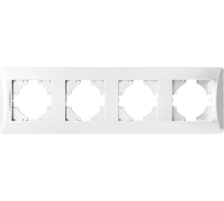 Рамка SPL 4 поста (белый) серия BW 12 шт. 201204