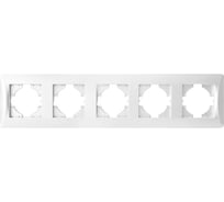 Рамка SPL 5 постов (белый) серия BW 12 шт. 201205