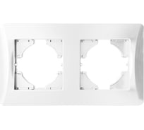 Рамка SPL 2 поста (белый) серия BW 12 шт. 201202