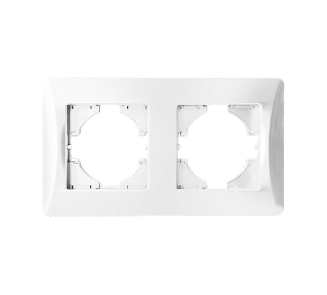 Рамка SPL 2 поста (белый) серия BW 12 шт. 201202