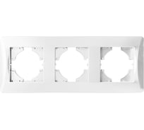 Рамка SPL 3 поста (белый) серия BW 12 шт. 201203