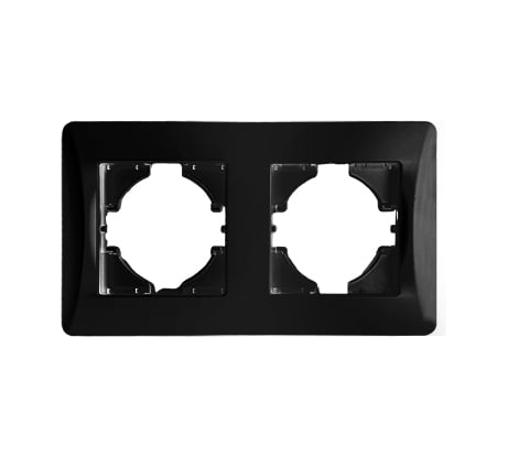 Рамка SPL 2 поста (антрацит) серия BW 12 шт. 201222