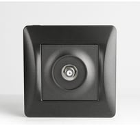 TV розетка SPL одиночная (антрацит) 12 шт. 201020