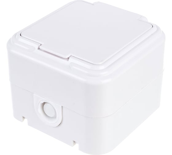 Розетка SVET RA 16-211-Б IP44 с крышкой SV0925-0003