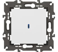 Выключатель ЭРА Elegance 14110201М с подсветкой, 10АХ250В, белый матовый Б0065783