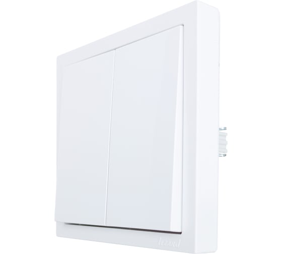 Выключатель Lezard ZIMA 2-ой, белый, безвинтовой ,зажим/клемма 704-0288-101QC